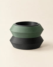 Stepped Rim Planter – three-quarter studio view