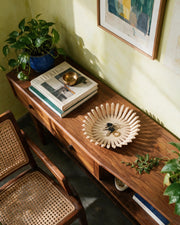 Sunburst Dish – styled on a console