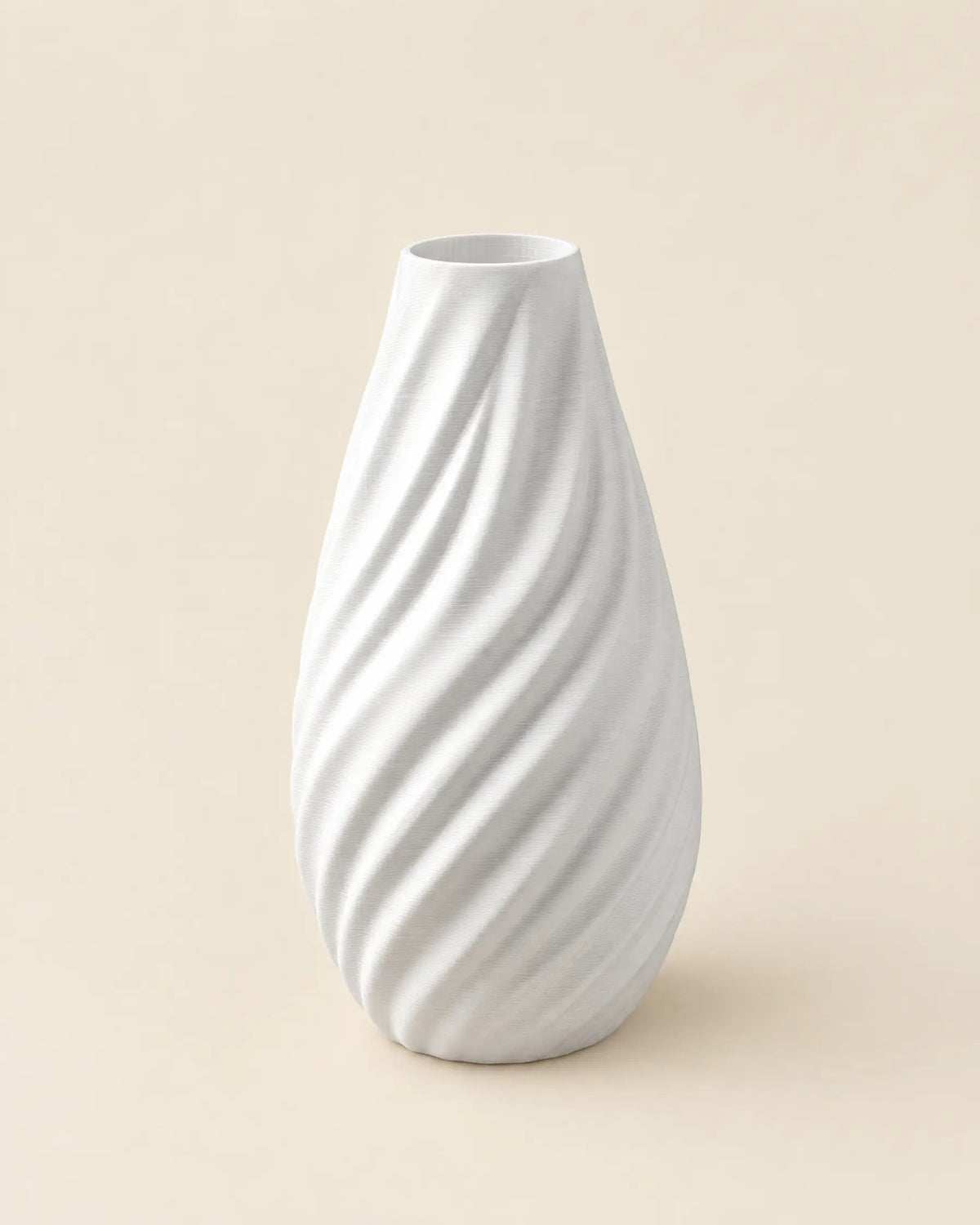 Swirl Fin Teardrop Vase