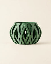 Swirl Lattice Orchid Planter – front view