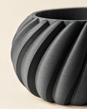 Swirl Rib Planter – close-up of the printed texture