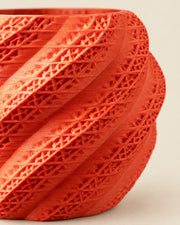 Swirl Shell Planter – close-up of the printed texture