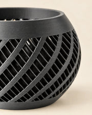 Swirl Slot Orchid Planter – close-up of the printed texture
