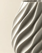 Swirl Twist Vase – close-up of the printed texture