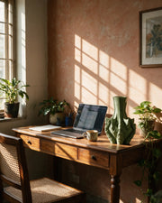 Talon Vase – on a work desk in morning sun