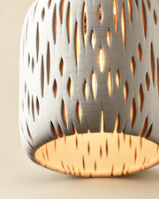 Teardrop Slot Pendant Light – close-up of the printed texture