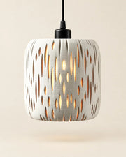 Teardrop Slot Pendant Light – front view