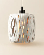 Teardrop Slot Pendant Light – three-quarter studio view
