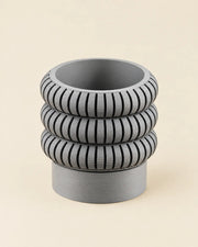 Triple Ring Planter – three-quarter studio view