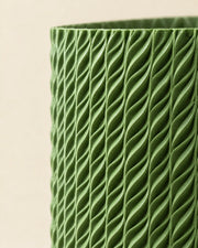 Twist Column Planter – close-up of the printed texture