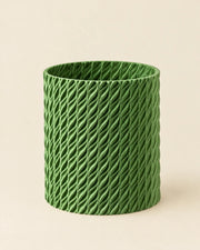 Twist Column Planter – three-quarter studio view