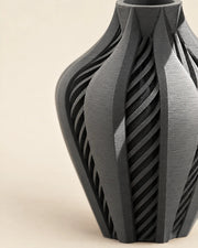 Twist Flame Vase – close-up of the printed texture