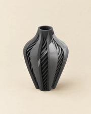Twist Flame Vase – three-quarter studio view
