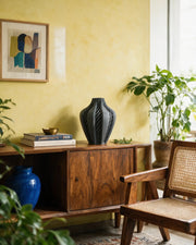 Twist Flame Vase – styled on a console