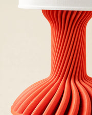 Twist Flare Table Lamp – close-up of the printed texture