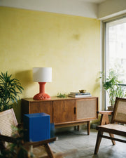 Twist Flare Table Lamp – styled on a console