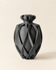 Twist Urn Vase – three-quarter studio view
