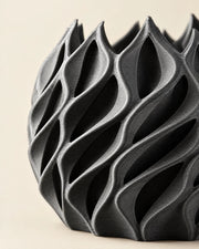Twisted Flame Planter – close-up of the printed texture
