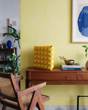 Triangle vase – styled on a console