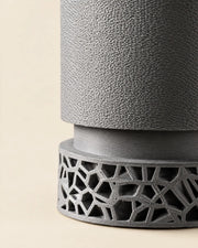 Voronoi Base Planter – close-up of the printed texture
