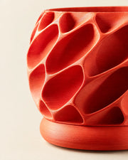 Voronoi Shell Planter – close-up of the printed texture