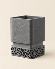 Voronoi Square Planter – three-quarter studio view