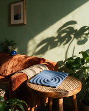 Waterdrop Tray – on a side table at golden hour