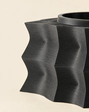 Wave Block Planter – close-up of the printed texture