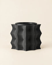 Wave Block Planter – front view