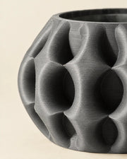 Wave Fin Planter – close-up of the printed texture