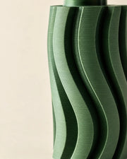 Wave Fin Vase – close-up of the printed texture