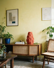 Wave Flow Vase – styled on a console