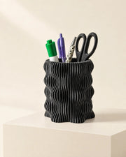 Wave Rib Pen Cup – styled in use
