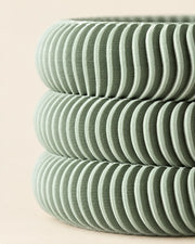 Wave Ring Planter – close-up of the printed texture