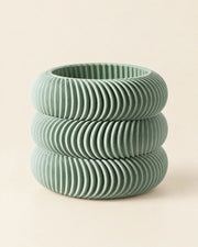 Wave Ring Planter – three-quarter studio view