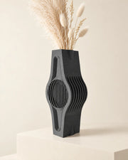Wave Slab Fin Vase – styled in use