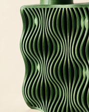 Wave Slab Vase – close-up of the printed texture