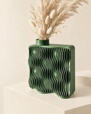 Wave Slab Vase – styled in use
