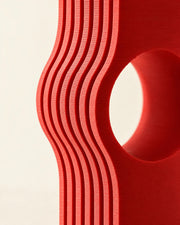 Wave Window Vase – close-up of the printed texture