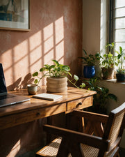 Wavy Ring Orchid Planter – on a work desk in morning sun
