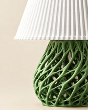 Web Base Table Lamp – close-up of the printed texture