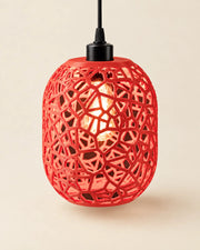 Web Capsule Pendant Light – three-quarter studio view