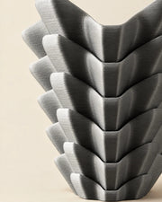 Wing Fold Vase – close-up of the printed texture