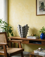 Wing Fold Vase – styled on a console