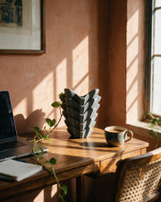 Wing Fold Vase – on a work desk in morning sun
