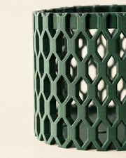 Woven Cage Planter – close-up of the printed texture