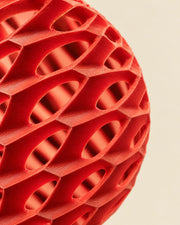 Woven Orb Pendant Light – close-up of the printed texture