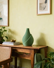 Wrap Fold Vase – styled on a console
