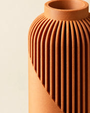 Wrap Rib Vase – close-up of the printed texture