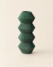 Zigzag Bud Vase – three-quarter studio view